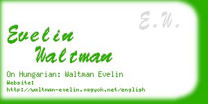 evelin waltman business card